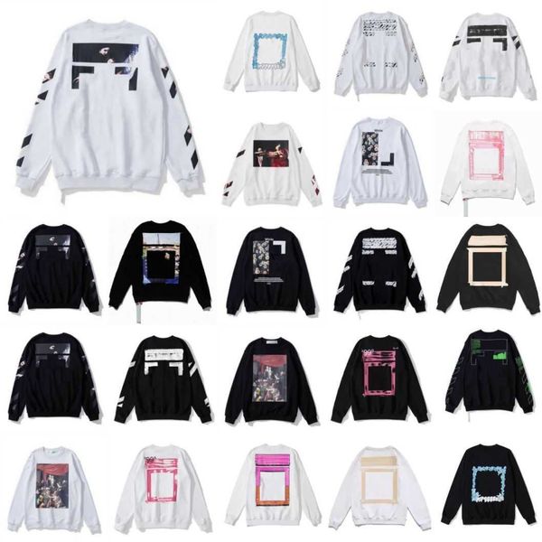 Herren Off White Hoody Hoodie Hip Hop Streetwear Mann Damen Designer Kapuzen Skateboards Hoodys Street Pullover Sweatshirt Kleidung Offs Übergroße Offend DFS