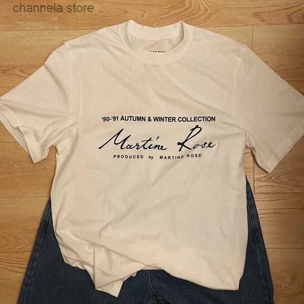 T-shirt da uomo di buona qualità White Martine Rose Fashion T Shirt Uomo 1 1 Martine Rose Signature Donna Manica corta Best Seller Uomo Abbigliamento T240202