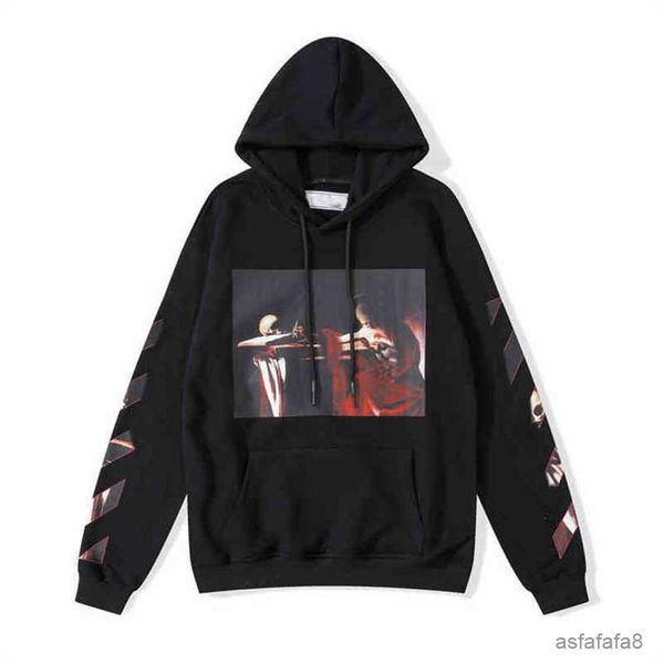 1 Dupes Reps Hoodrich Pull с длинным рукавом с капюшоном-поло Женская полная молния Y2k Up Мужские дизайнерские Hoddie Offwhite Felpa Off White Hoodies E6CE