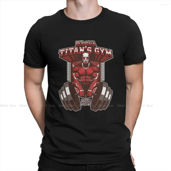 Homens Camisetas Titan Gym Homens Ataque no Sangue Fantasia Anime Novidade Camiseta Manga Curta Crewneck Camisetas Roupas Impressas