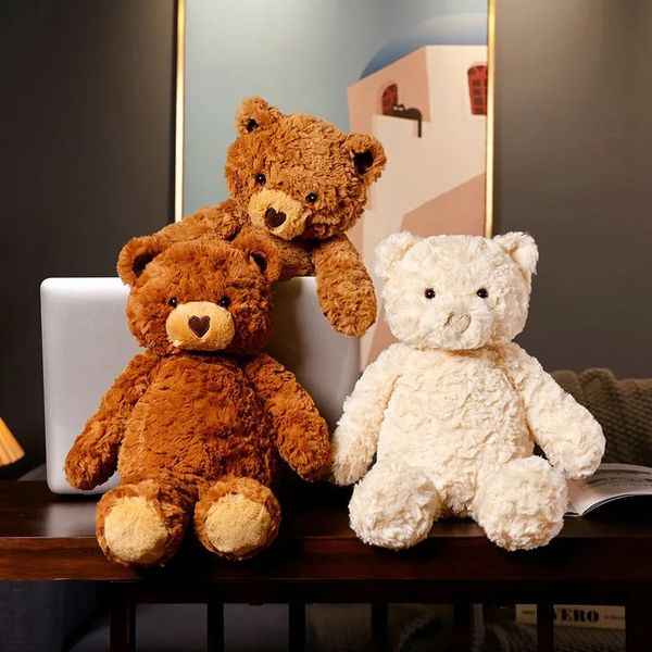 42 cm flauschiges Herz-Nasen-Bär-Plüschtier, weiche Stofftierpuppe, Teddybär-Puppe, schöne Geburtstagsgeschenke für Mädchen, Jungen, 240123