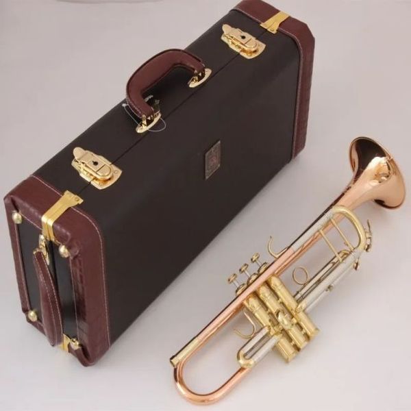 Stradivarius trompete lt180s 72 autêntico duplo fósforo cobre b plana profissional trompete superior instrumentos musicais latão