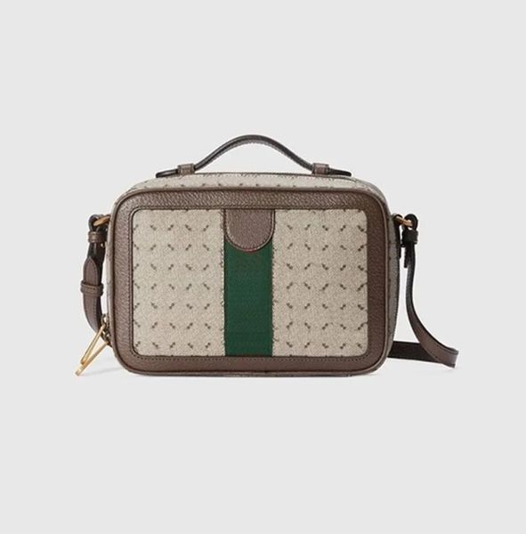 Kameratasche Schultertaschen Damen Handtasche Geldbörse Canvas Echtes Leder Patchwork Rot Grün Streifen Umhängetaschen Reißverschluss Clutch Trunk