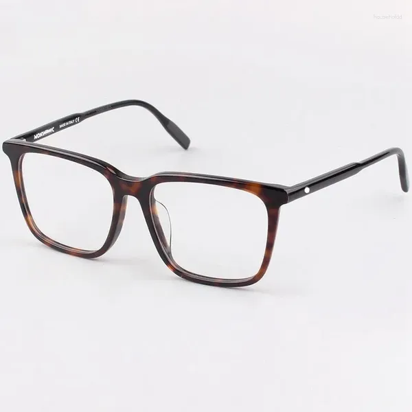 Sonnenbrillenrahmen 2024 Acetat Herren-Rezeptrahmen MB0011 Damen Leopardenmuster Persönlichkeit Mode Lesecomputer MB-Brille