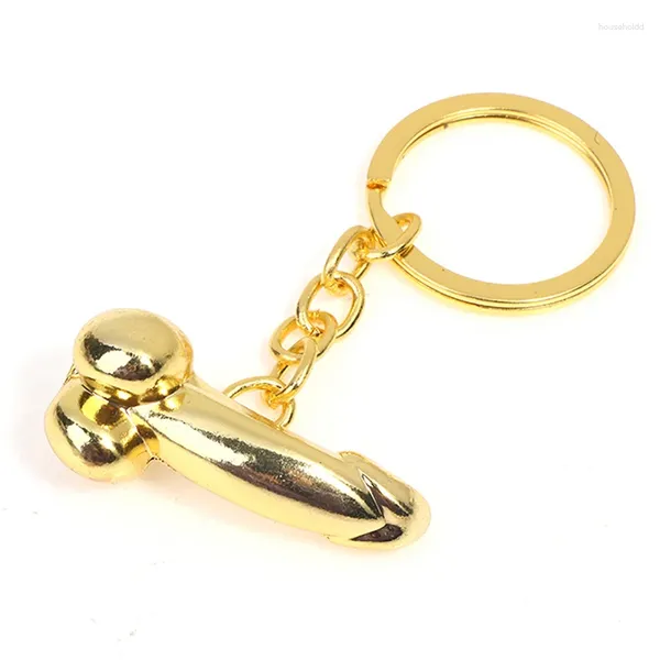 Chaveiros 1 PCS Criativo Masculino Penis Pingente Chaveiro Divertido Simulação Pintainho Personalidade Mini Genitais Carro