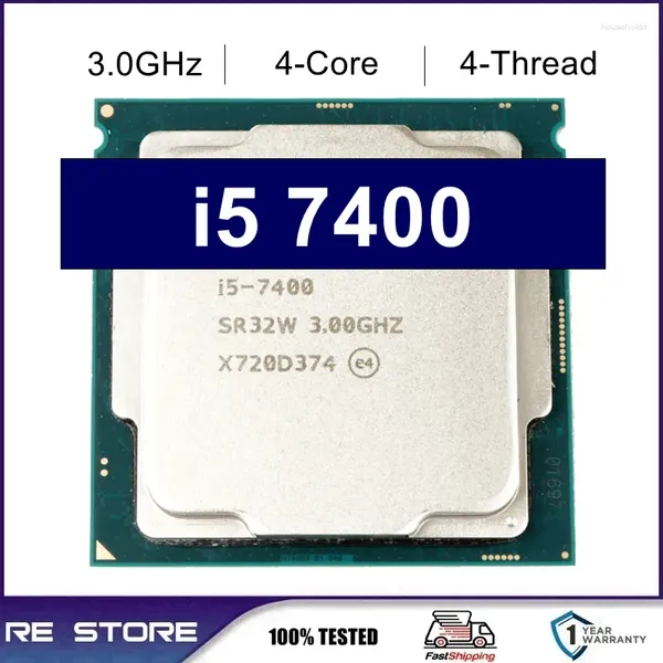 Schede madri utilizzate Core I5-7400 I5 7400 Processore CPU quad-core quad-thread da 3,0 GHz 6M 65W LGA 1151