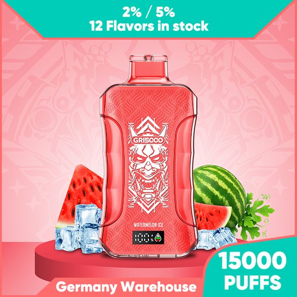 Deutschland Warehouse Happ Bar Gr15000 Einweg -Vape 15000 Puffs E Zigarette 15K Puff Mesh Spulenbildschirm Siehe Batterie -Saft -Gerät