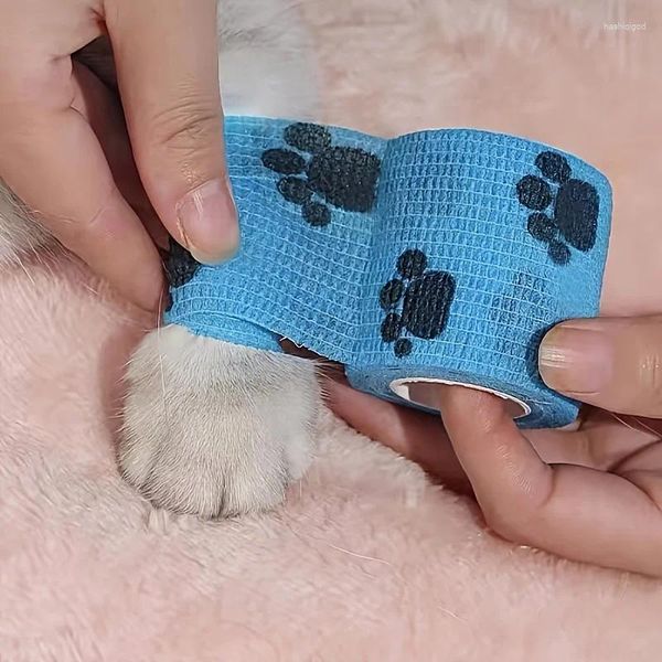 Vestuário para cães Bandagem autoadesiva elástica para animais de estimação Saia com pano anti-sujeira e sapatos anti-desgaste