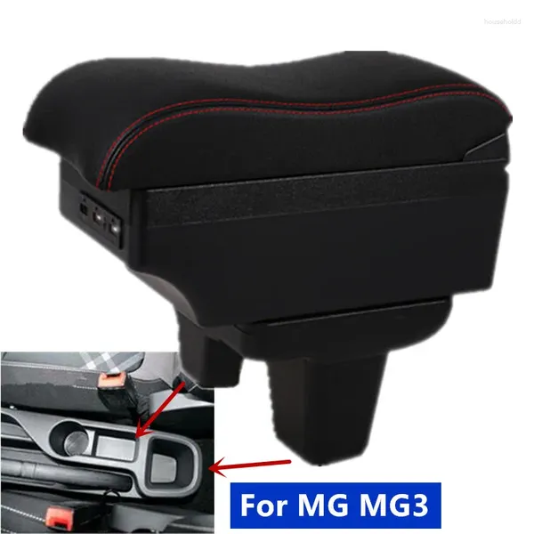 Accessori interni per MG MG3 Box bracciolo 3 Retrofit interno portaoggetti centrale per auto con ricarica USB