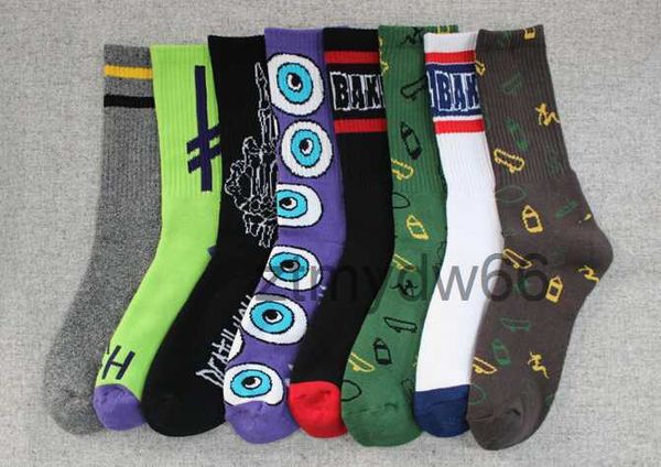 Persönlichkeit Harajuku Terry Socken Strümpfe Mode Männer Frauen Sport Unterwäsche Fußball Bunte Geschenke 9ZJ1
