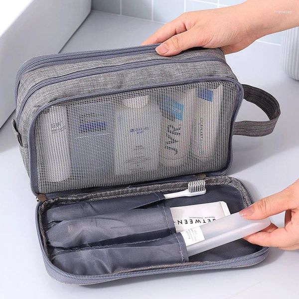 Borse per cosmetici Mini borsa da doccia Articoli da toeletta Custodia da viaggio di alta qualità con gancio Organizer per riporre le custodie da bagno sospese