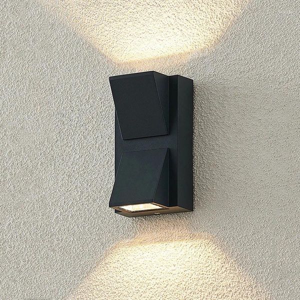 Lampada da parete su giù luce per portico a LED balcone giardino esterno soggiorno camera da letto scala corridoio decorazione per la casa interna Sconce