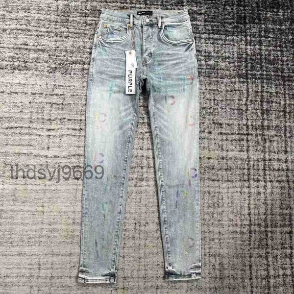 Мужские дизайнерские облегающие повседневные джинсы Purple-bran* Pu2023900, размер 30-32-34-36-38j9xa ZWO0