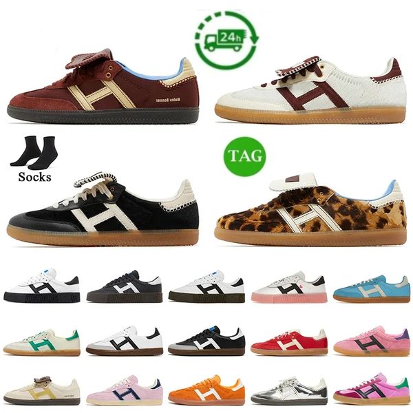 Designer Leopard Print Wales Bonner Vintage Puff Trainer Sneakers Non slip Suota Fascibile 00s classico uomo Donne Casualmente Scarpe casual