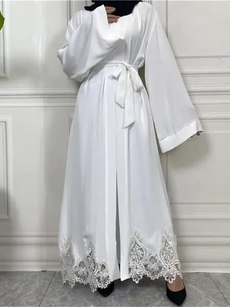 Ethnische Kleidung Ramadan Offener Kimono Cardigan Abaya Dubai Arabisch Türkei Islam Muslim Kleid Abayas Für Frauen Kaftan Marocain Robe Musulmane