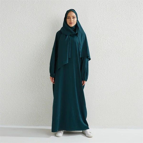 Etnik Giyim Ramazan Eid Kapüşonlu Abaya Entegre Başörtüsü Dua Elbisesi Müslüman Abayas Vapilik Kadınlar İçin Jilbab Kaftan Türkiye İslam Dubai