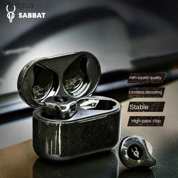 Auricolari per telefono cellulare Sabbat E12 Cuffie ultra wireless Bluetooth 5.2 Sport Running In Ear Auricolare Super Bass Cuffie con cancellazione del rumore YQ240202