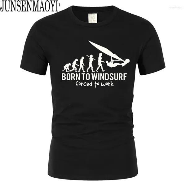 Erkekler Tişörtleri, Windsurf Evolution Tone To Windsurf Evolution For Men T-Shirts Yaz Günlük Kısa Kollu Artı Tees Tops