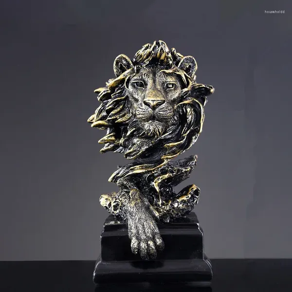 Figurine decorative Scultura di animali Casa Soggiorno Ingresso Proch Decorazione Arredamento Europeo moderno Leone Aquila Statua di cavallo Artigianato