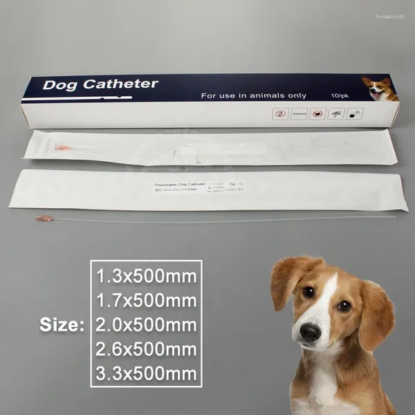 Hundebekleidungskatheter, steriler Harnkatheter für Hunde, Harnröhrenstein, 50 cm, seitlich offen, Veterinär-Verbrauchsmaterial