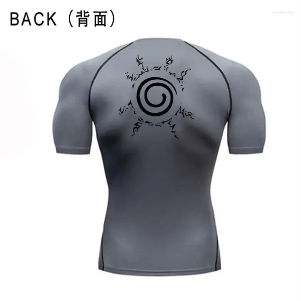 Erkek Tişörtleri Anime Sıkıştırma Tshirt Erkekler Spor giysileri Fitness Sport Çalışma Sıkı Spor Salonu Tshirts Atletik Hızlı Kuru Yaz Tops Tee