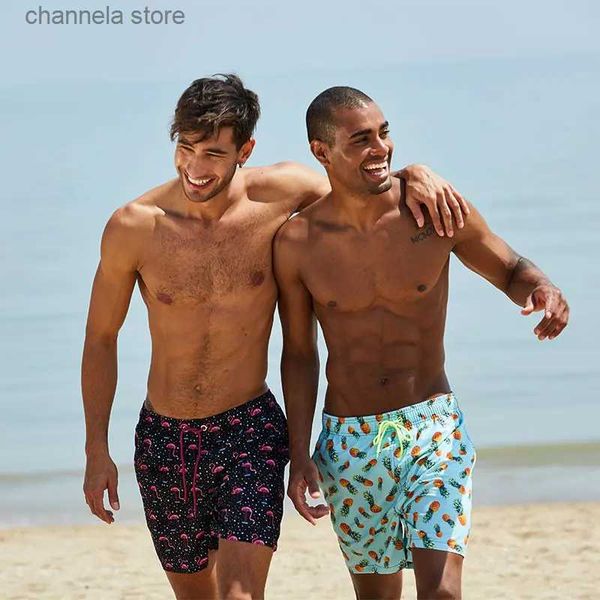 Pantaloncini da uomo Escatch Quick Dry Summer Mens Siwmwear Beach Board Shorts Slip per uomo Costume da bagno Abbigliamento sportivo maschile Abbigliamento da spiaggia Fitness Plus Size T240202