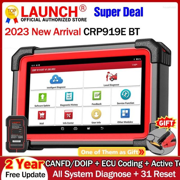 Elite bidirecional obd2 ferramenta de verificação canfd doip autoauth ferramentas de diagnóstico do sistema completo ecu codificação 31 serviço