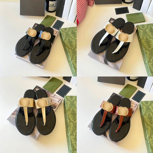 Luxurys flip flop terlikler erkekler deri düz yaz tangalı sandaletler mule plaj rahat ayakkabı güneşli kadın boyutu 35-42 en kaliteli tasarımcı slayt motifer kaydırıcılar toptan