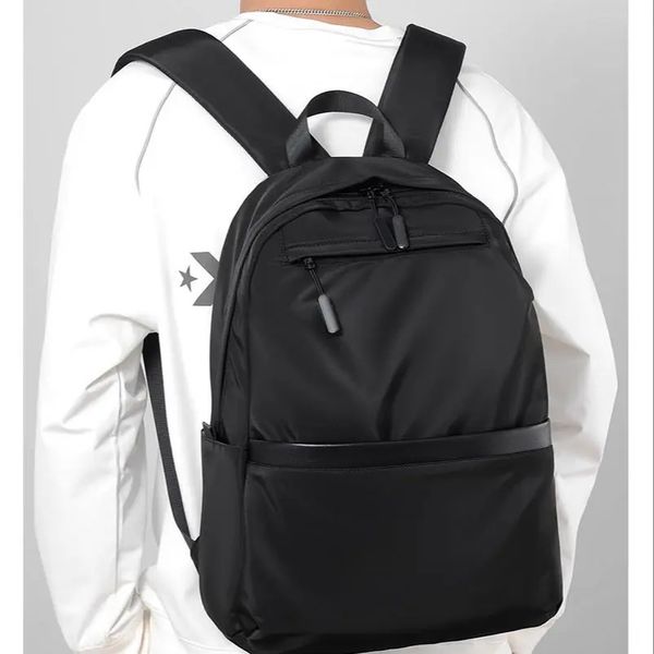 Zaino ultraleggero da uomo di alta qualità adatto per borsa da viaggio impermeabile per laptop in morbido poliestere per scuola di moda 240202