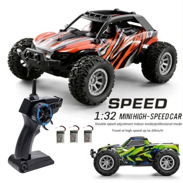 S801 S802 RC Carro 1/32 2.4G Mini Carro de Controle Remoto de Alta Velocidade Embutido Dual Led Luzes Car Shell Brinquedo Luminoso Crianças Presente Para Meninos 240127