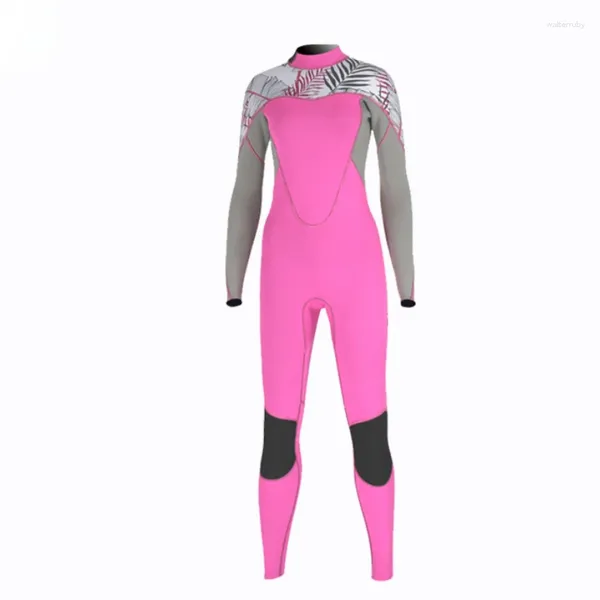 Costume da bagno da donna SLINX Costume da surf intero per donna Costume da bagno da sub con protezione solare a maniche lunghe da 2 mm Caldo e bagnato