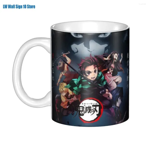 Tassen Benutzerdefinierte Dämonentöter Kimetsu No Yaiba Kaffee DIY Anime Manga Keramik Milch Teetasse Outdoor-Arbeit Camping Bierkrug