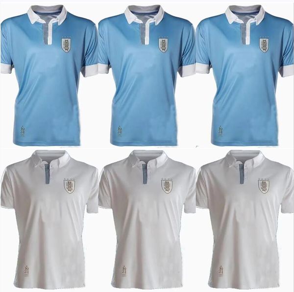 2024 Uruguai Camisas de futebol em casa aniversário 100º especial L.SUAREZ E.CAVANI N.DE LA CRUZ Camisa interna G.DE ARRASCAETA F.VALVERDE R.ARAUJO Uniforme de futebol