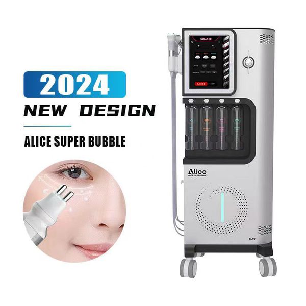 Alice süper kabarcık su spa sıcak satış yeni rf oksijen jet soyma mikrodermabrazyon cilt sıkma sivilce onarımı yüz derin temizleme makinesi