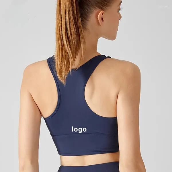 Camisas ativas marca yoga sutiã esportivo pilates treinamento colete de fitness com almofada integrada correndo compressão abdominal roupa interior