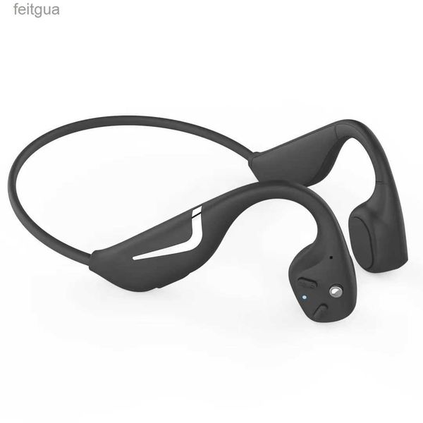 Handy-Kopfhörer 2023 Neues kabelloses Bluetooth-Headset mit Knochenleitung BT5.3 Dual-Akku Super lange Akkulaufzeit Wasserdicht Sport Laufen Radfahren YQ240202
