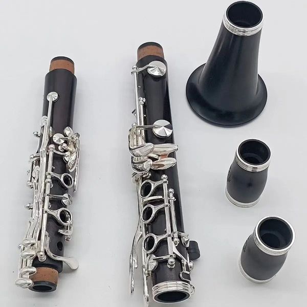 Novo CLARINETO DE MUDO DE EBONY CLARINETA 17 TENHAS BB TUNE MUSICAL INSTRUMENTO COM ACESSÓRIOS DE CASE FRESTENTE GRÁTIS