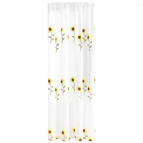 Vorhang, Sonnenblumen-Vorhänge, durchsichtig, Südostasien, Fenstergitter, drapiert, Netzstoff, Polyester, Schlafzimmer