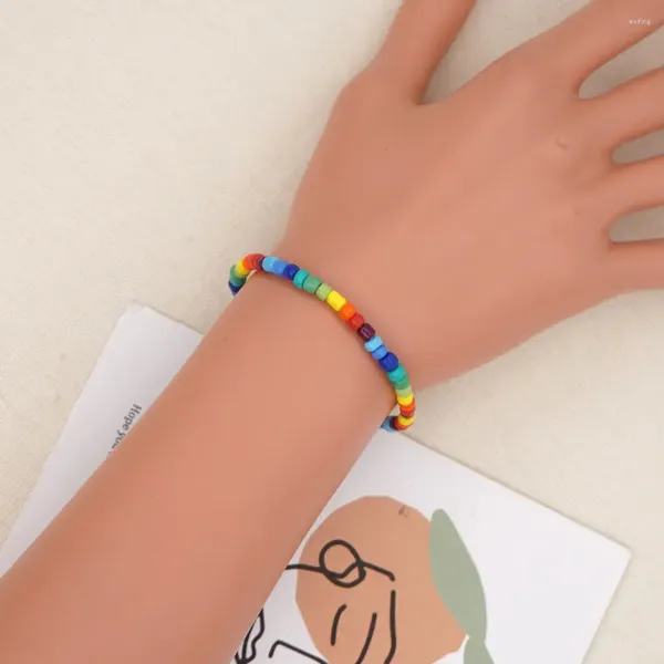 Link Armbänder Böhmischer Frühling S Regenbogen Kleines Armband Persönlichkeit Glas M Perlenarbeit Klassenkamerad Freundinnen Freund Ein Geschenk