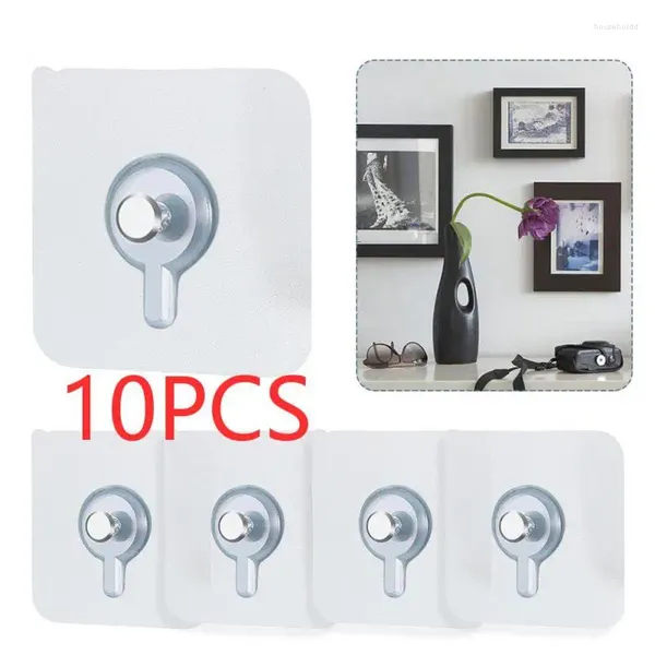 Ganci 10 pezzi chiodi autoadesivi senza traccia gancio per cornice Po foro per foto appeso chiodo pasta da muro Tack Pos punto croce