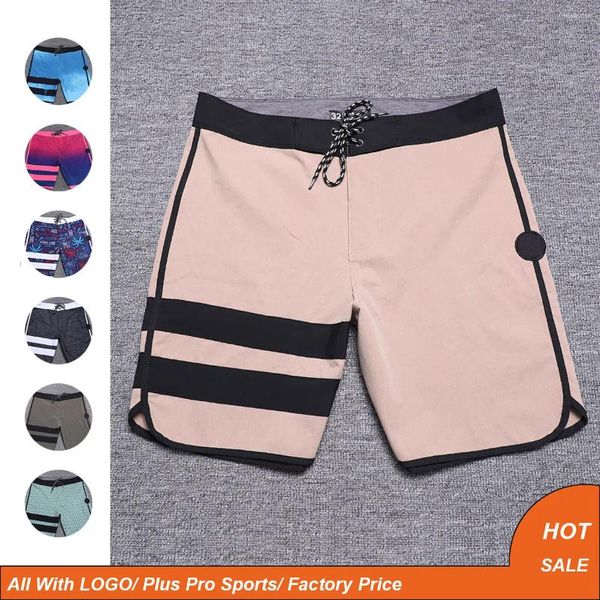 Shorts masculinos plus size 28 38 mens listrado praia phantom board secagem rápida à prova d 'água bermuda surf swim troncos elástico spandex