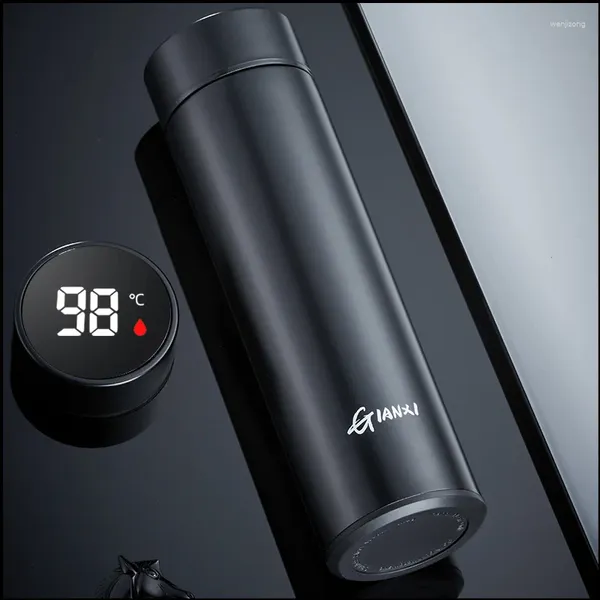 Garrafas de água GIANXI Display Digital Inteligente Copo de Vácuo One Touch Temperatura Copos de Aço Inoxidável Manter Calor e Frio