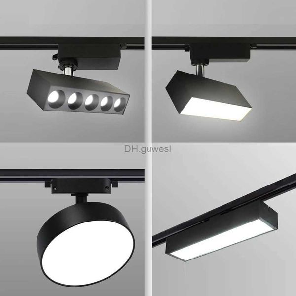 Track Işıkları LED Track Lights Gömülü 10W 12W 18W 24W 30W LED Spotlight Downlight Oturma Odası Ana Işık Aydınlatma ızgara lambası Serisi YQ240124