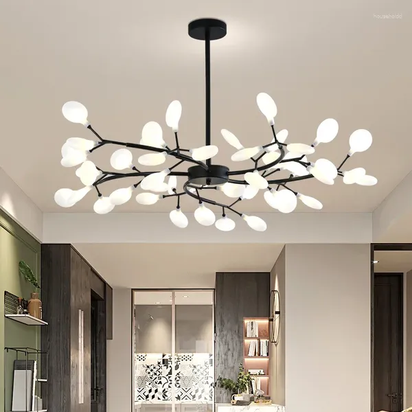 Lâmpadas pendentes 2024 Firefly LED candelabro luz para sala de jantar desenho quarto ramo de árvore lâmpada samsarah iluminação em estoque