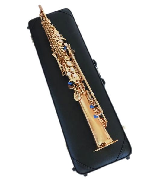 Marchio professionale JUPITER JPS 547GL B (B) Tune Sassofono soprano Bottoni in perla placcati oro Strumenti musicali di qualità Sax per studenti