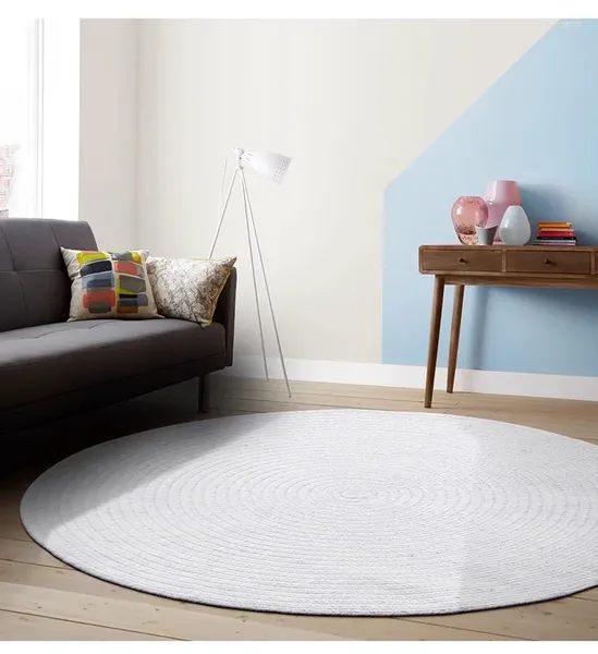Teppiche GY0856 Importierte Wolle Handgefertigter Teppich Einfarbiger Ins-Stil Zimmer Garderobe Nachttischdecke Arbeitszimmer Bodenmatte