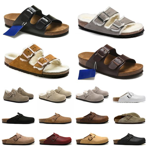 Birkinstocks Designer Fivela Birkinstock Sliders Chinelos Tamancos Bostons Mulheres Mens Slides Verão Cortiça Designer Sandálias Espuma Slides Moda Luxurys Slide Sandal