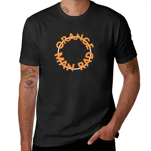 Herren Polos Orange Man Rad T-Shirt T-Shirt Schnelltrocknend Plus Size Tops Herren Baumwollhemden