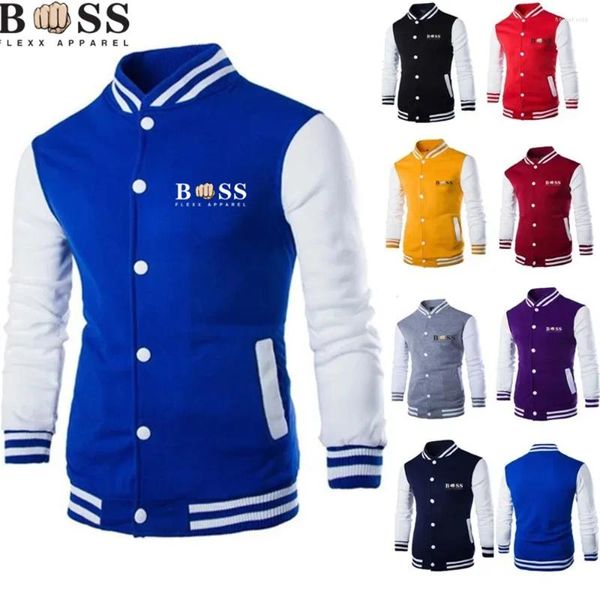 Erkek Ceket Hoodies Erkekler/Erkekler Beyzbol Ceket Moda Tasarımı Şarap Kırmızı Slim Fit College Kampüsü Harajuku Sweatshirt