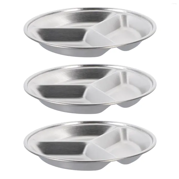 Тарелки, 3 шт., круглая тарелка из нержавеющей стали, фарфоровая посуда, посуда для приправ, посуда для соевого соуса